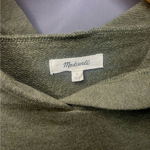 Madewell Pleat-Sleeve Shrunken Sweatshirt - Picture 4 of 4